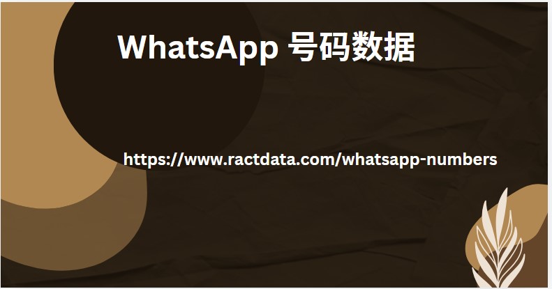 WhatsApp 号码数据 